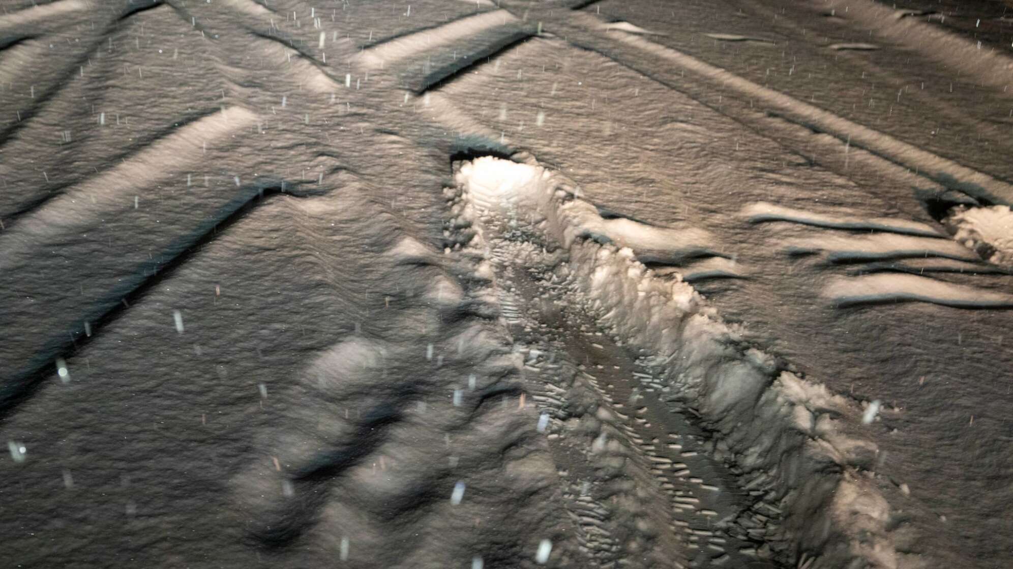 Schneefall in Bayern