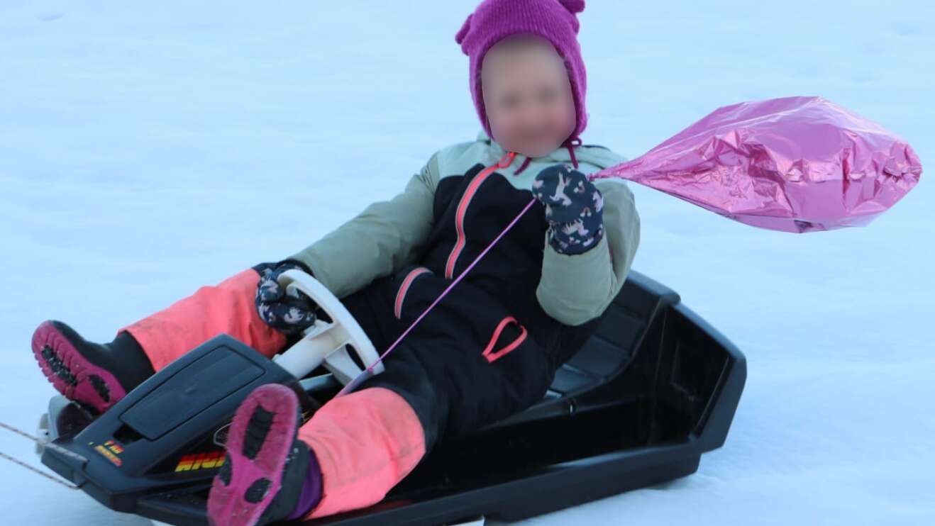 Rosa Herzluftballon 2