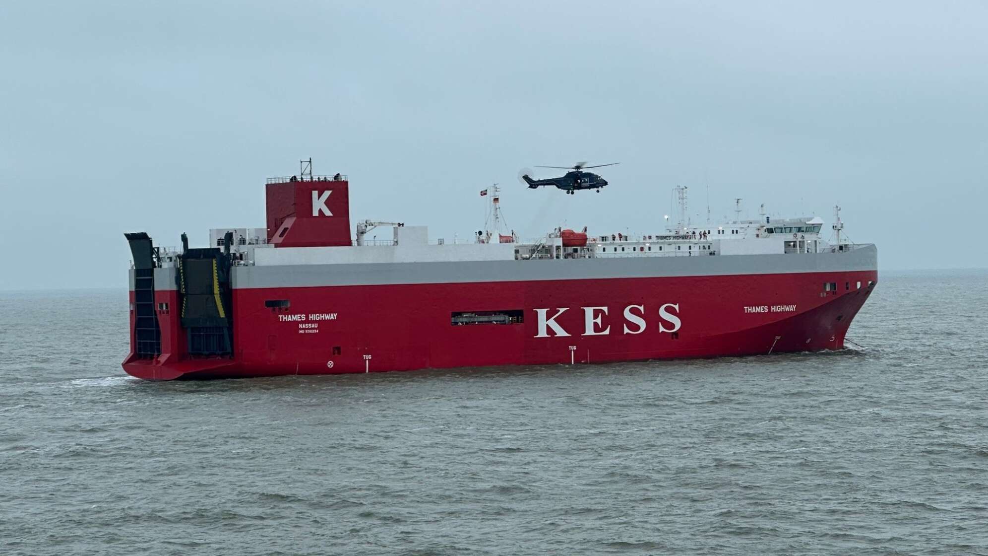 Brand auf der "Thames Highway"