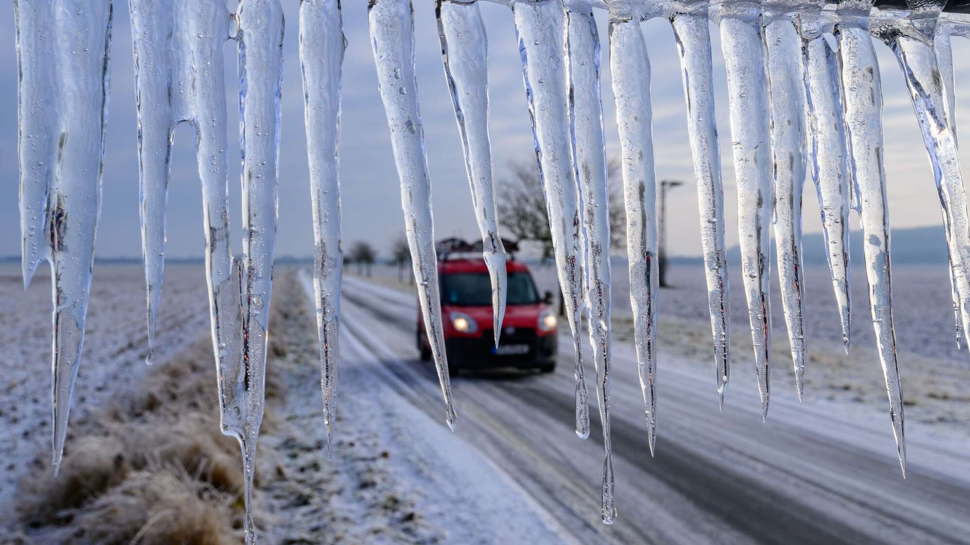 Winterwetter in Brandenburg - Oderbruch