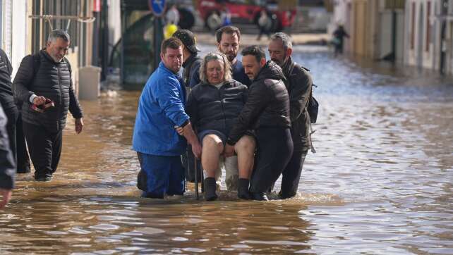 Hochwasser in Portugal, Spanien und Marokko