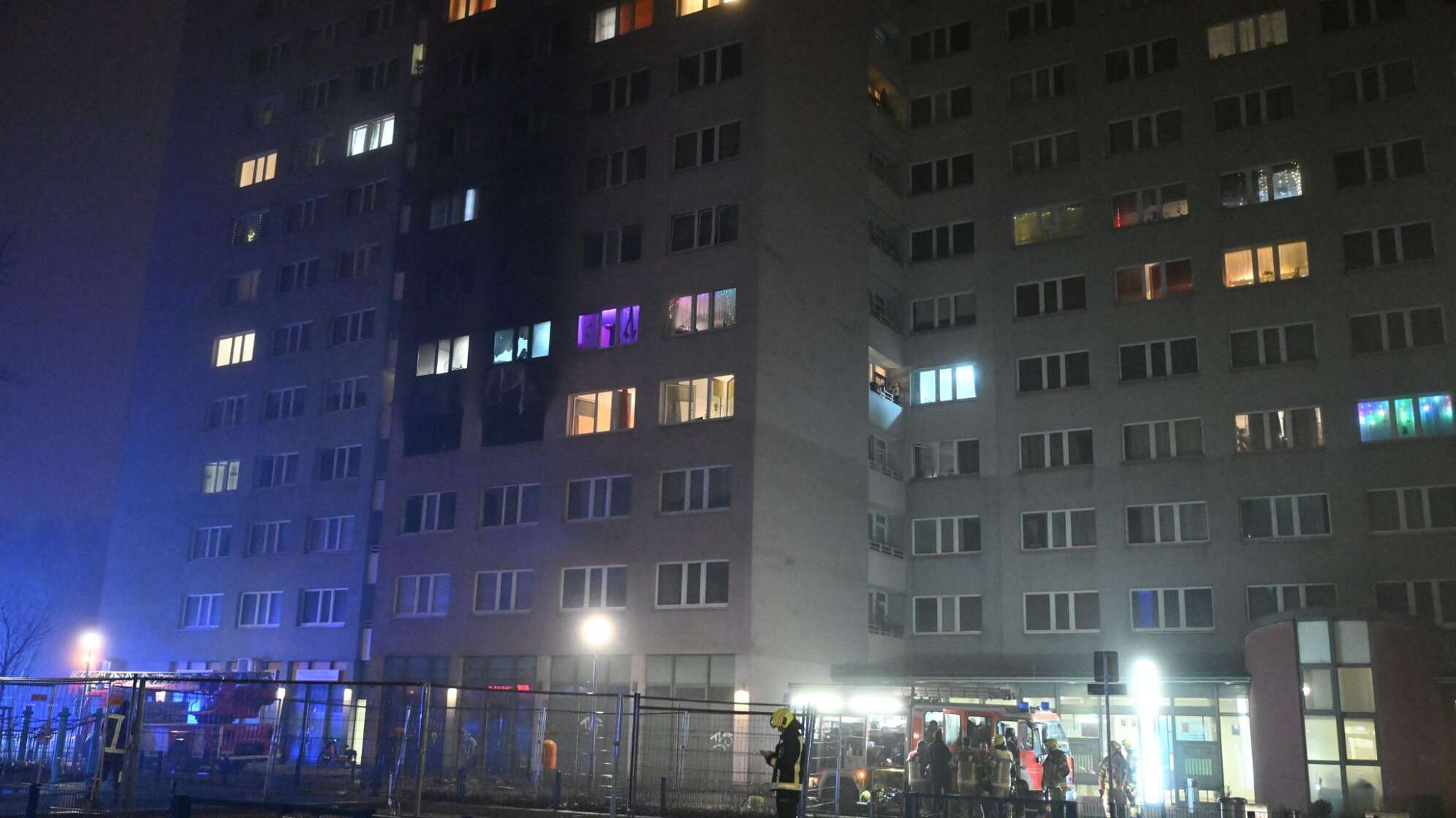 Hochhausbrand in Berlin