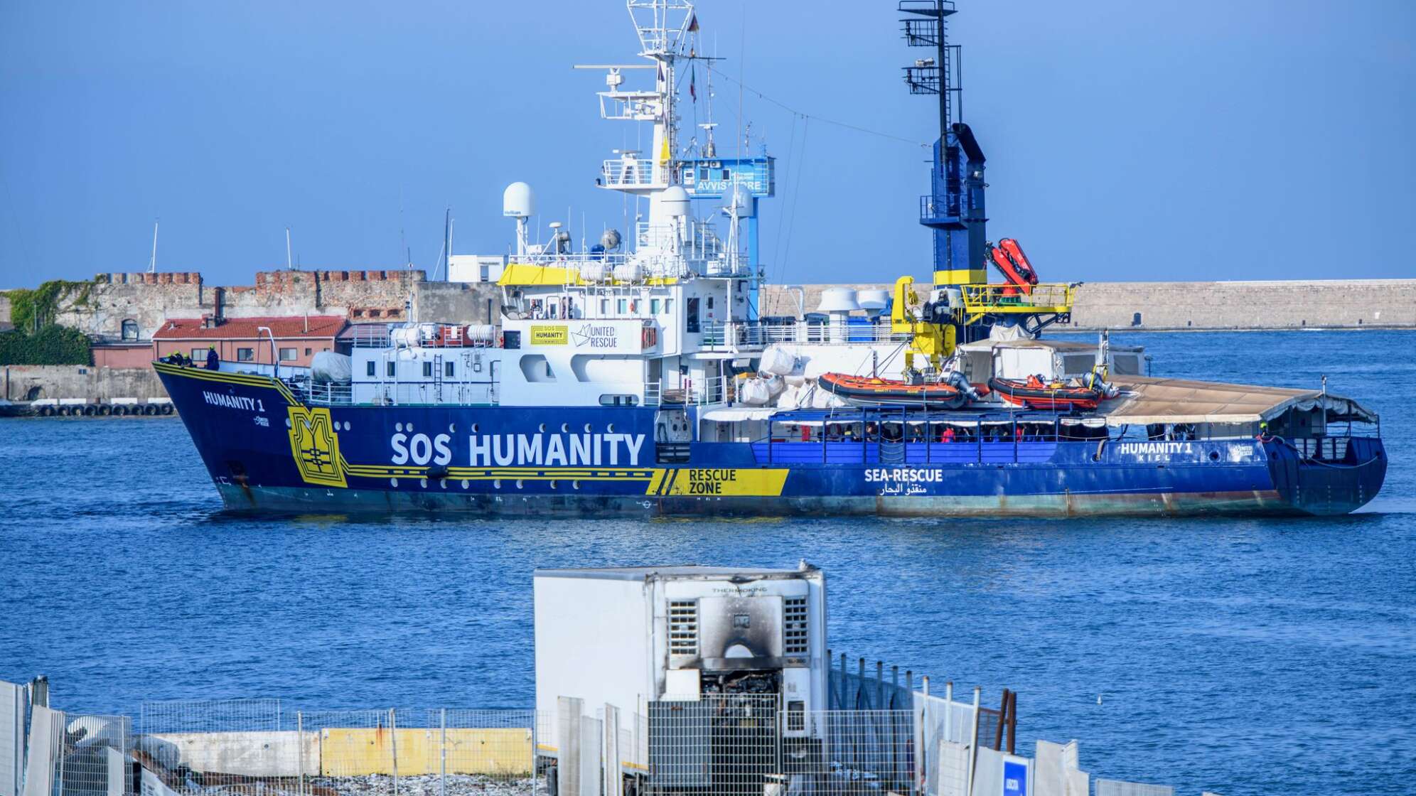 Seenotrettungsschiff «Humanity 1» in Italien