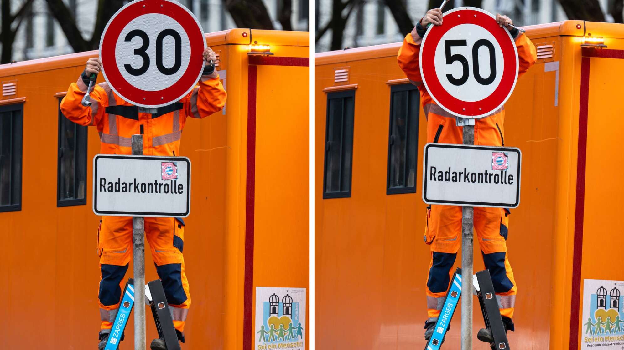 Wieder Tempo 50 auf Landshuter Allee in München