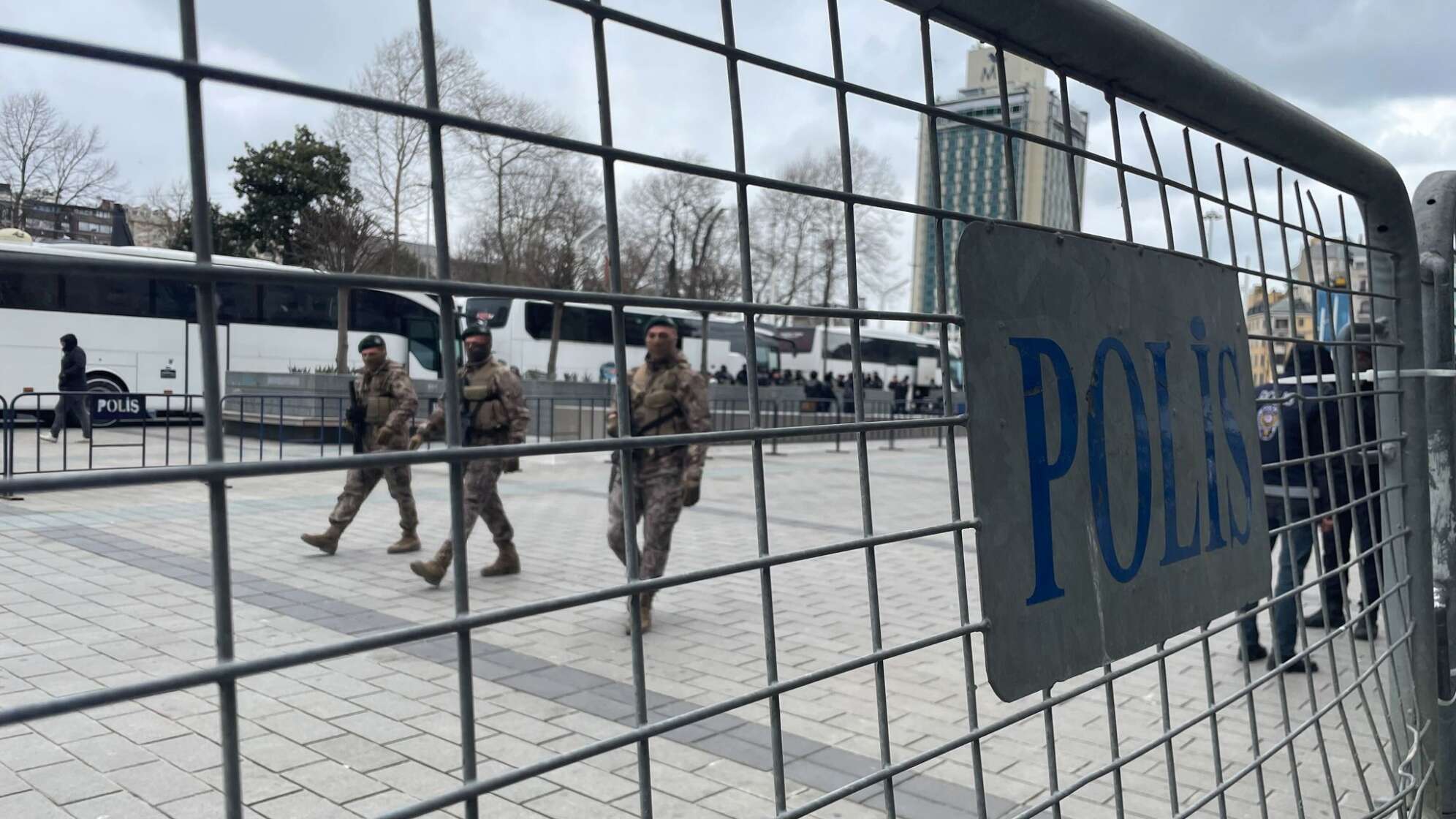 Polizeiabsperrung in Istanbul