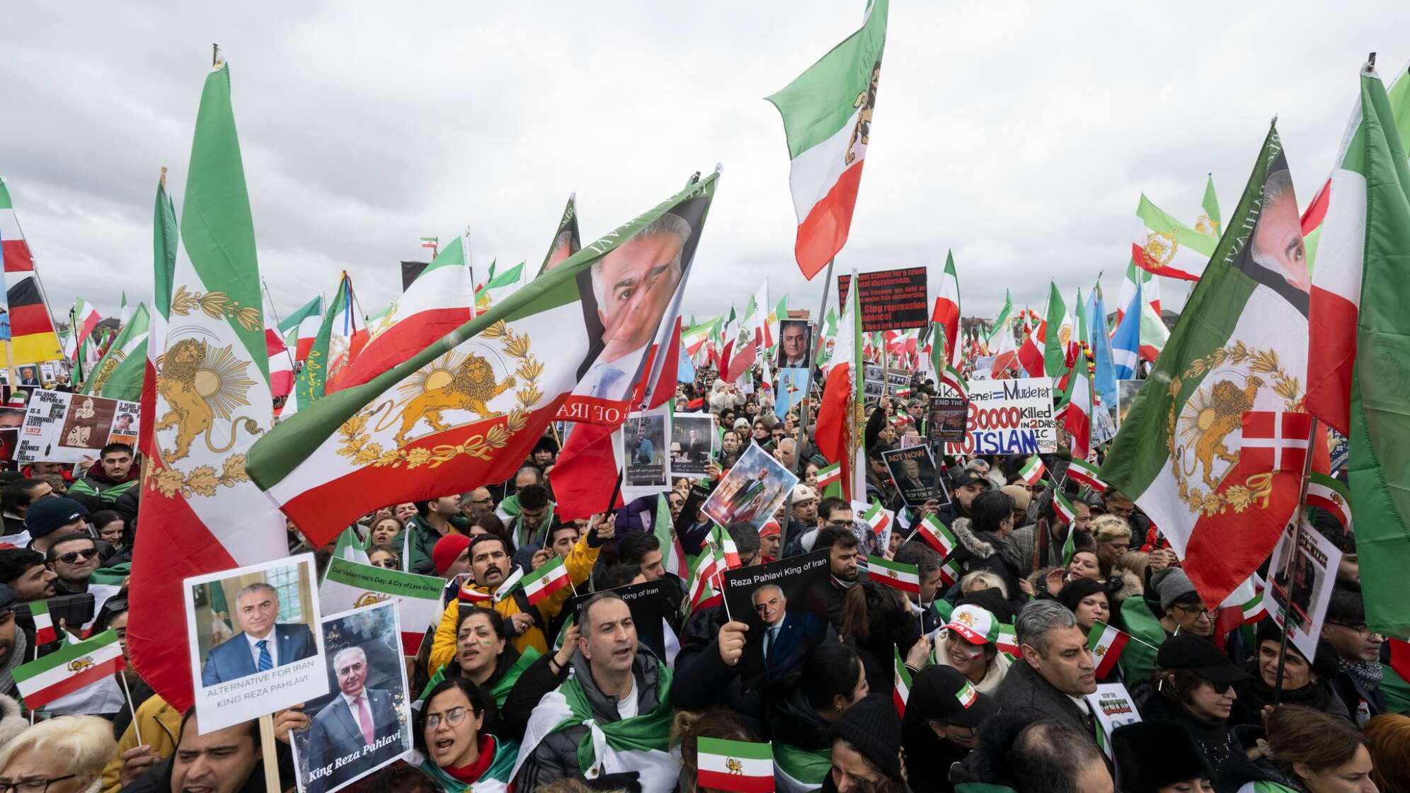 Demonstration gegen Irans Führung