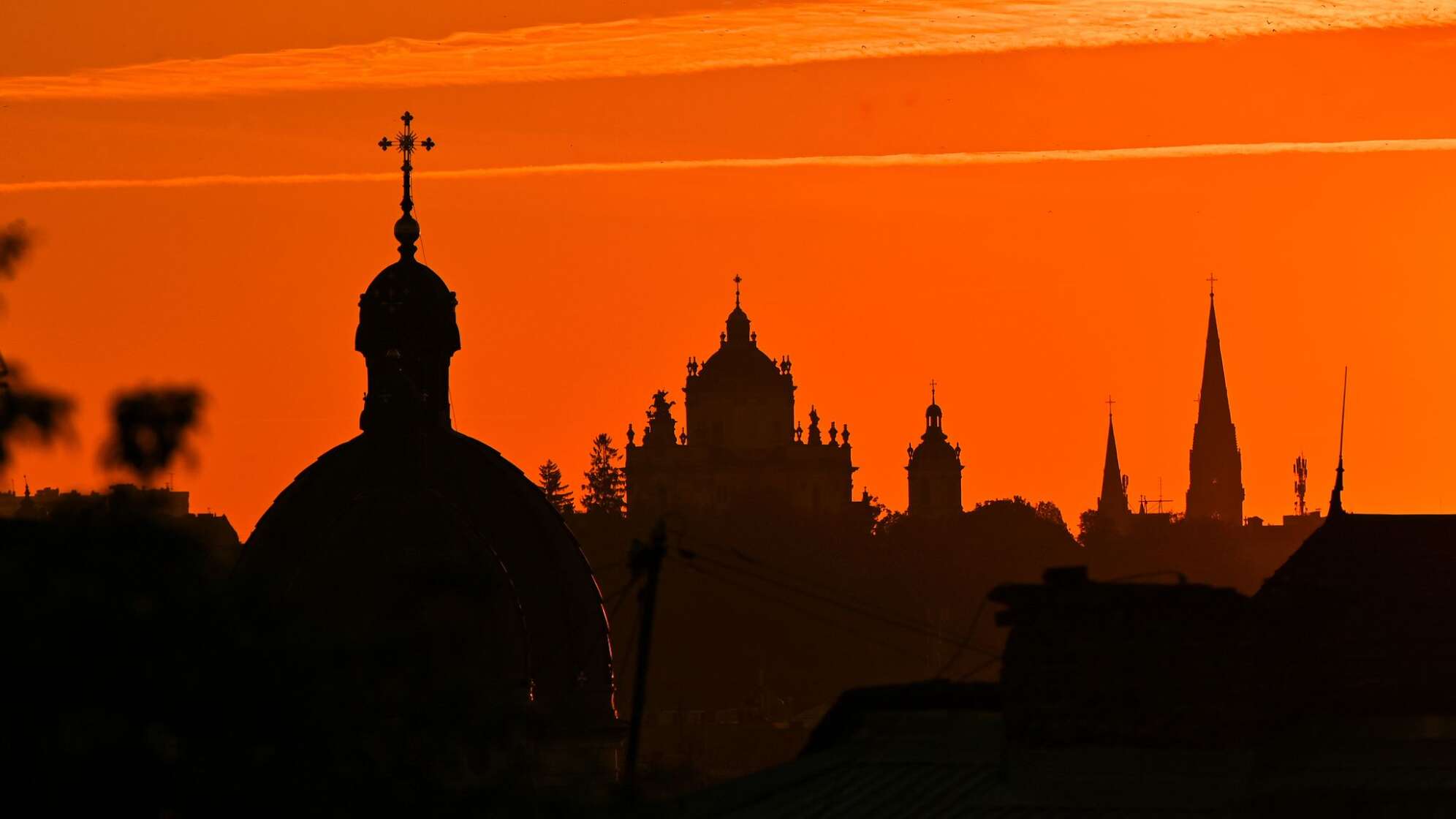 Sonnenuntergang in Lwiw