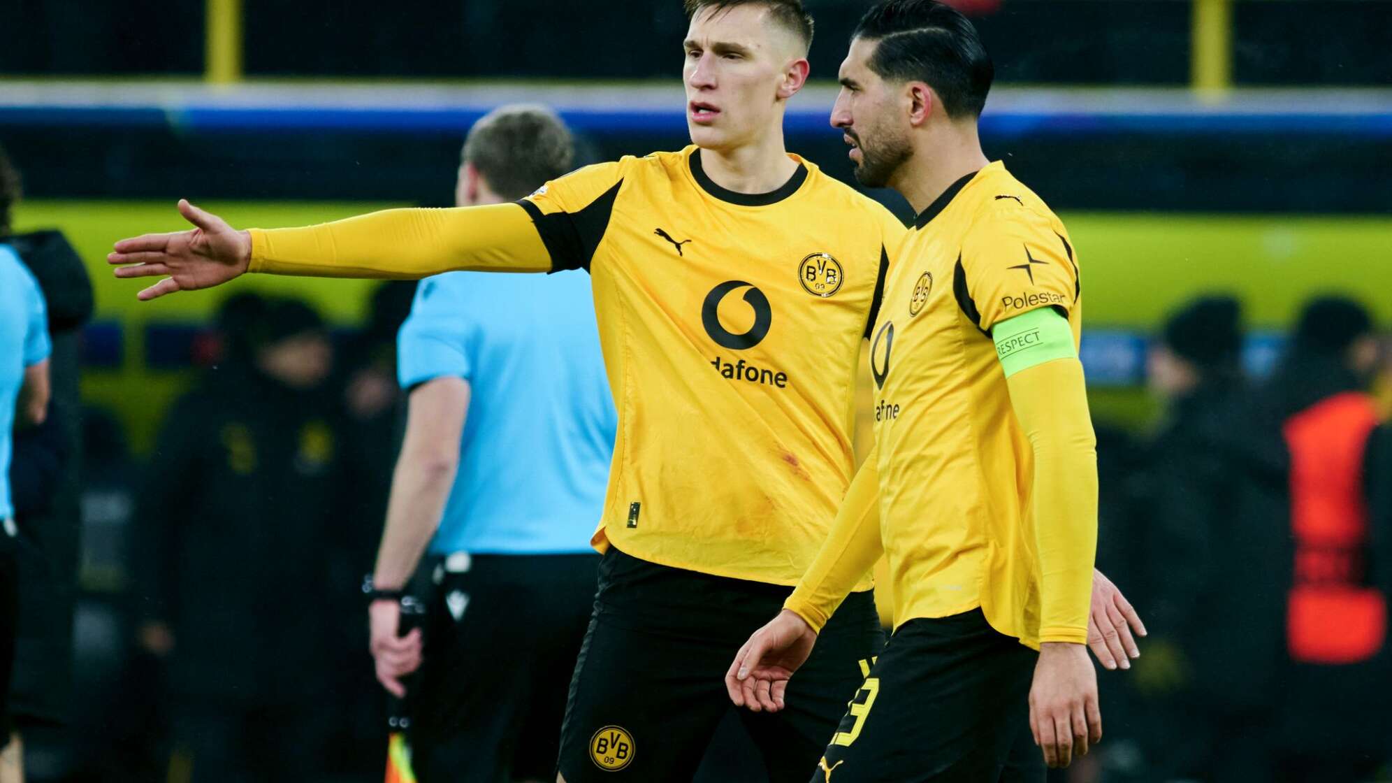 Nico Schlotterbeck (l) und Emre Can