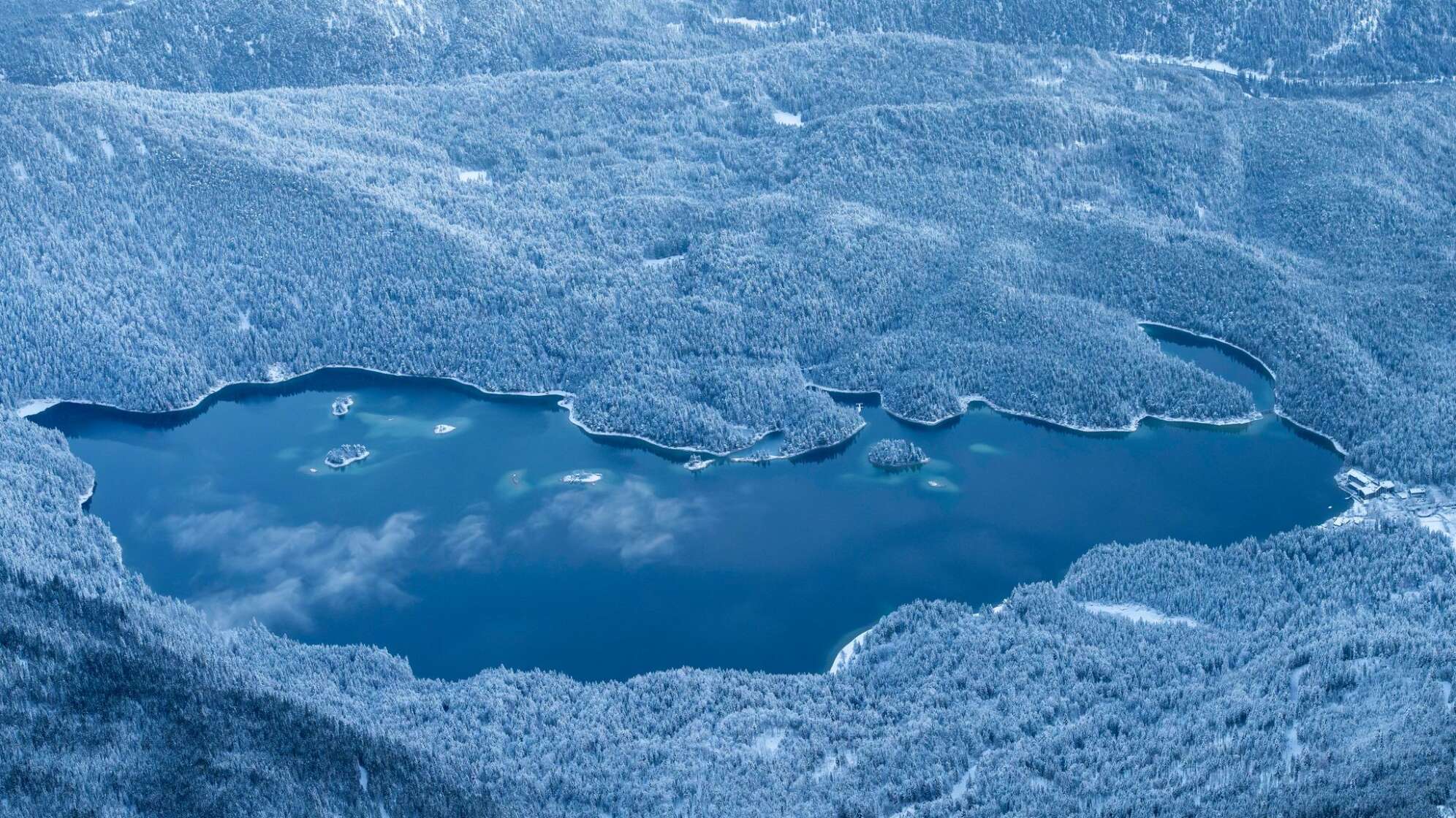 Eibsee im Winter