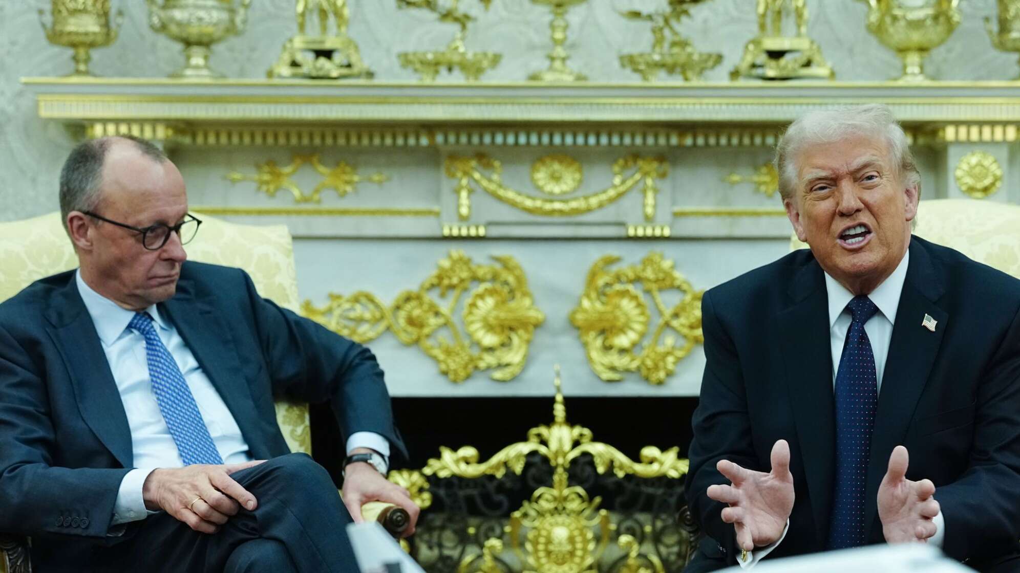 US-Präsident Trump empfängt Bundeskanzler Merz