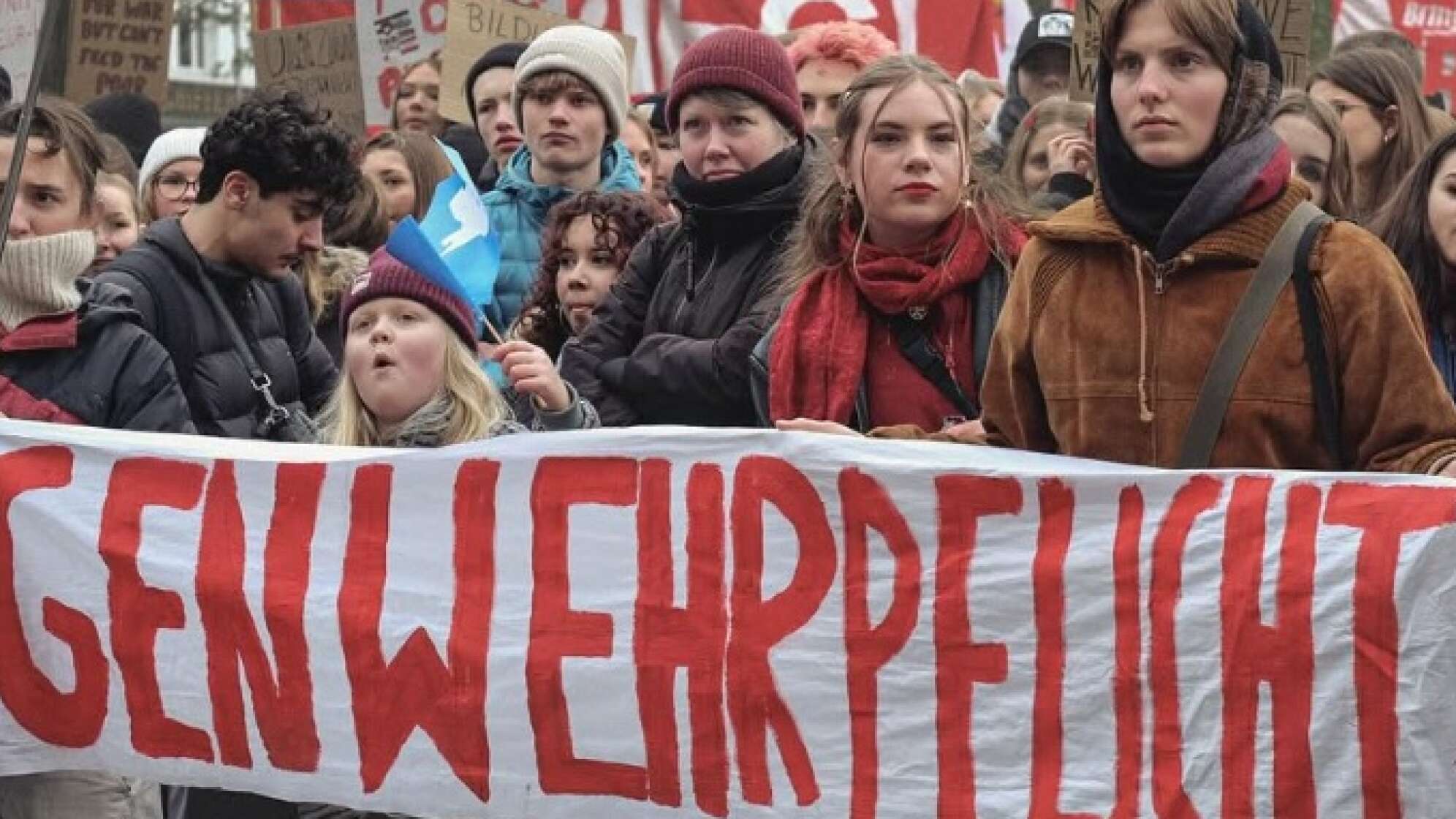 Schulstreik gegen Wehrpflicht