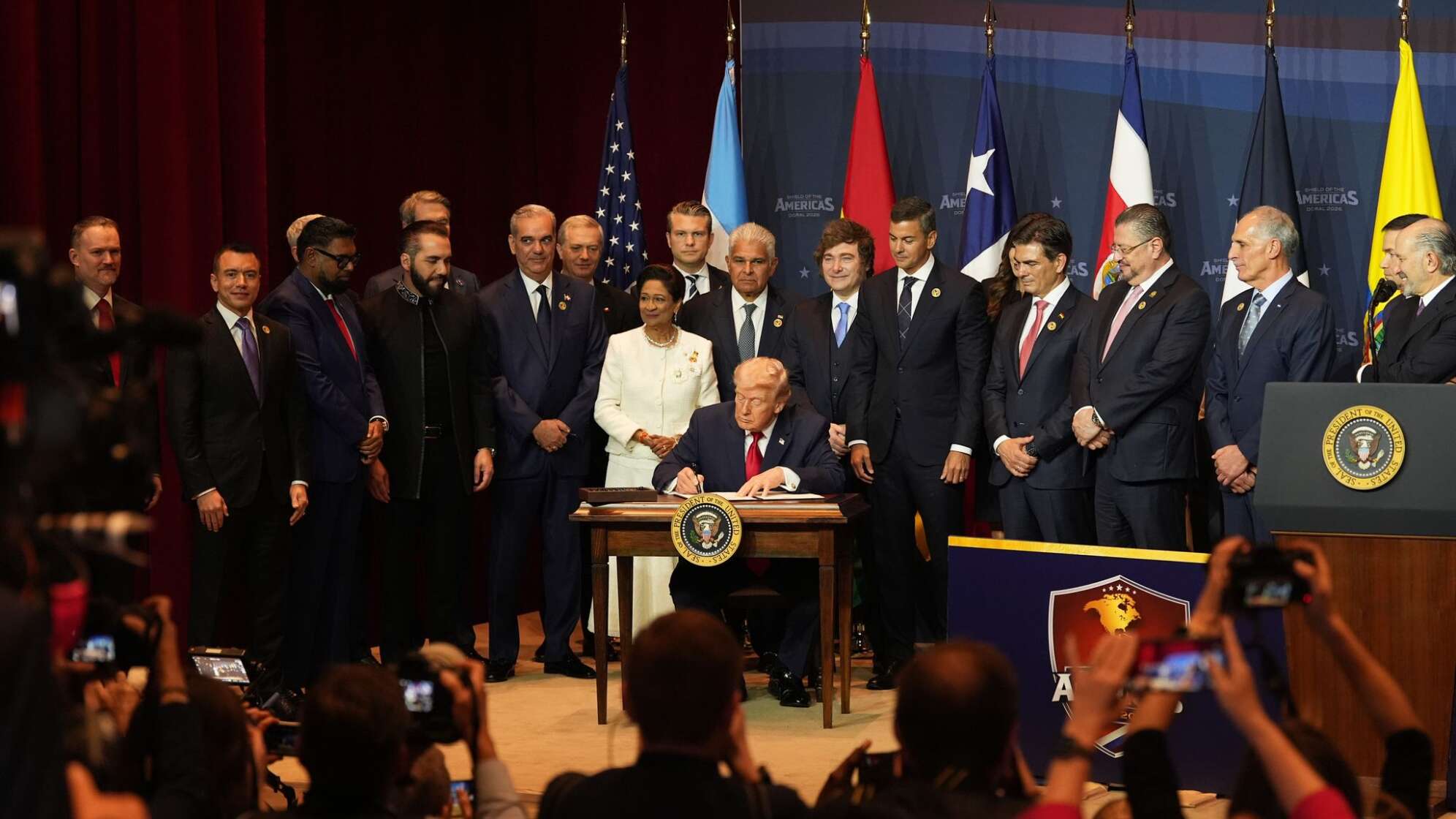 Trump empfängt Regierungschefs aus Lateinamerika und Karibik