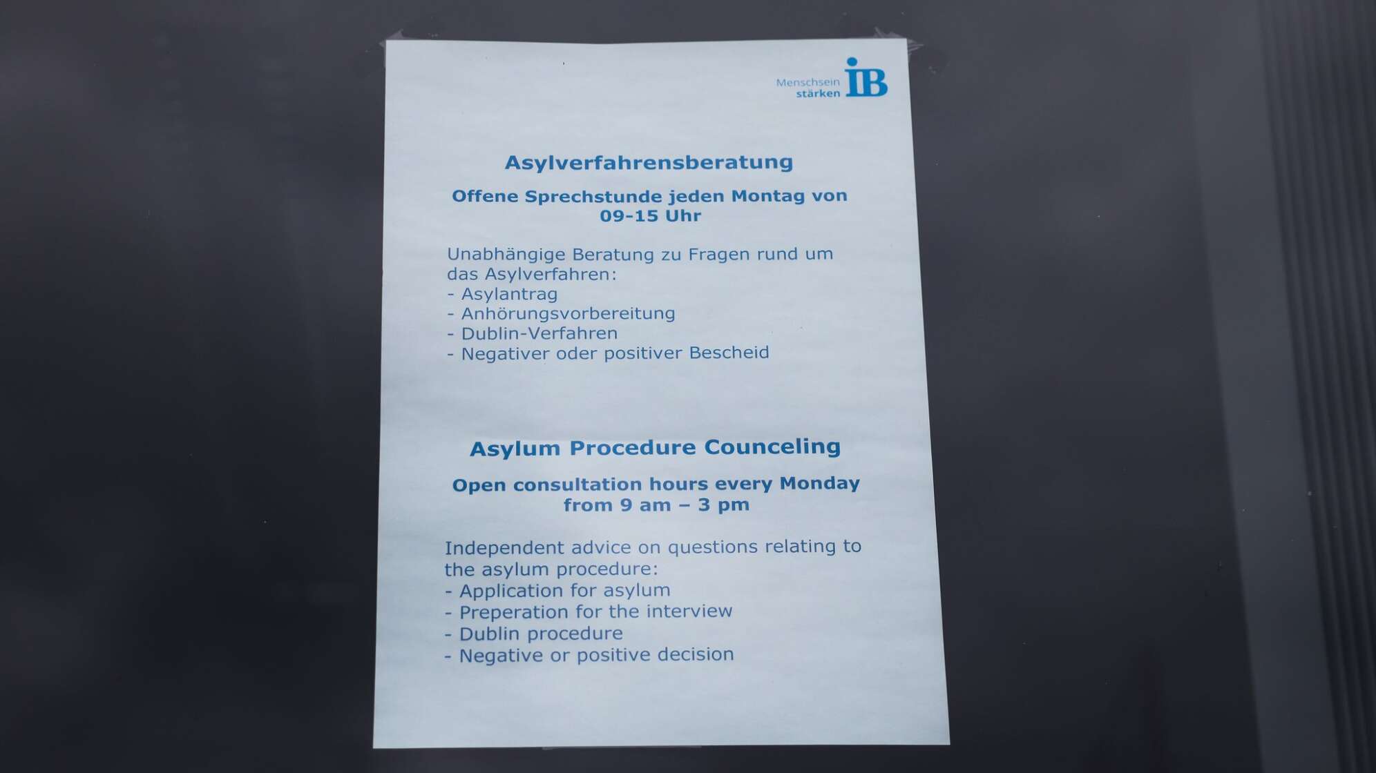 Asylverfahrensberatung