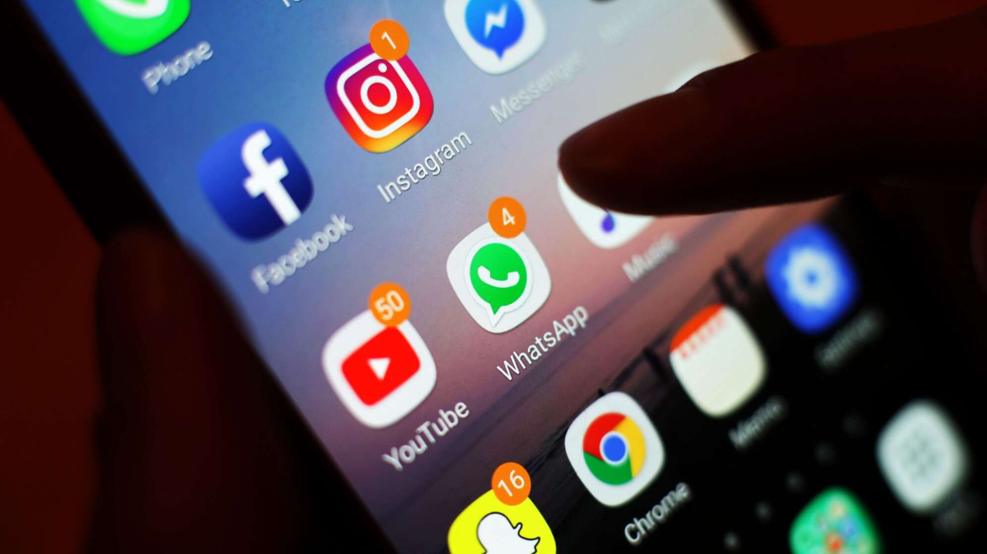 Soziale Netzwerke auf dem Smartphone