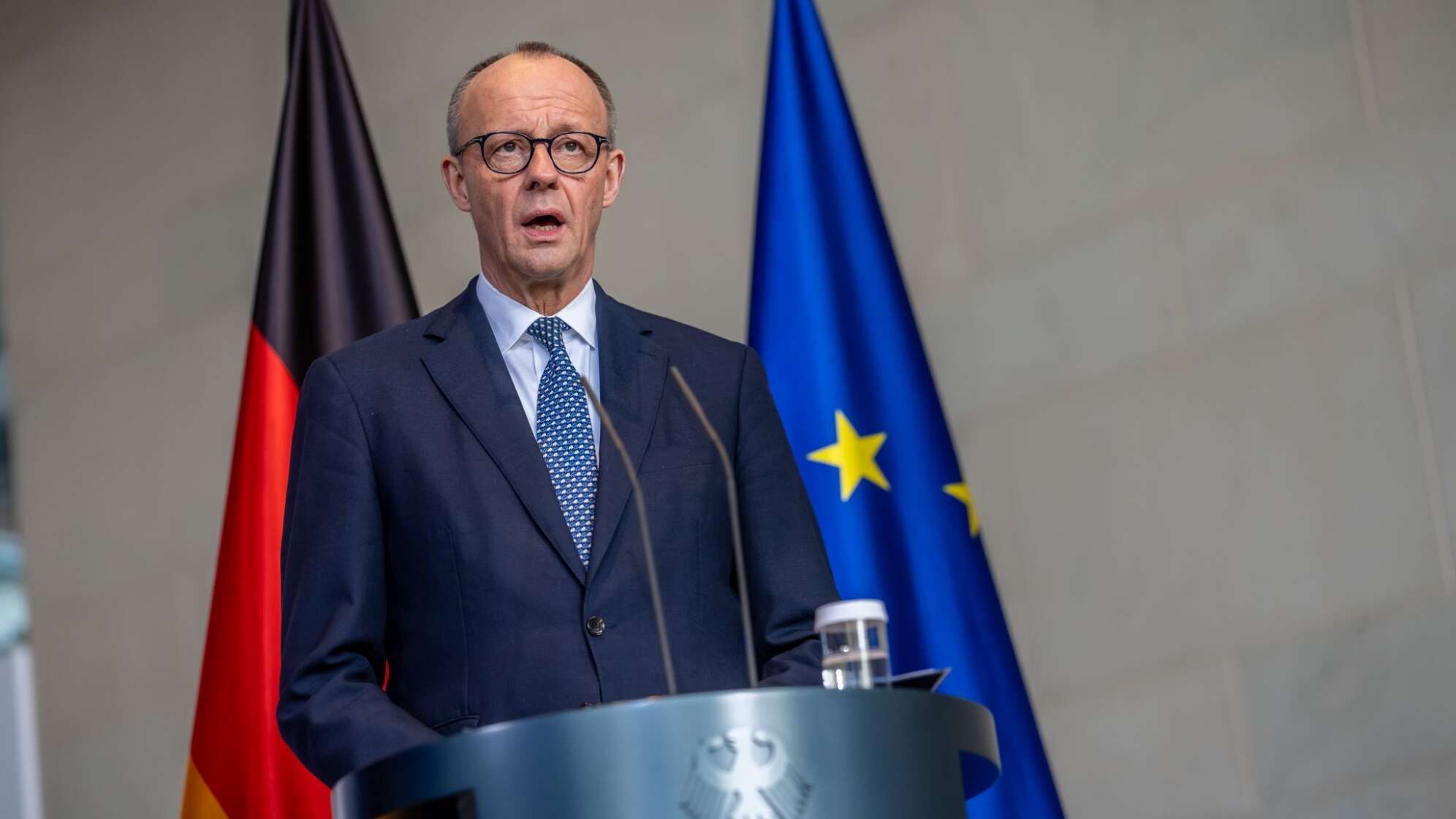 Kanzler Merz empfängt niederländischen Ministerpräsidenten Jetten