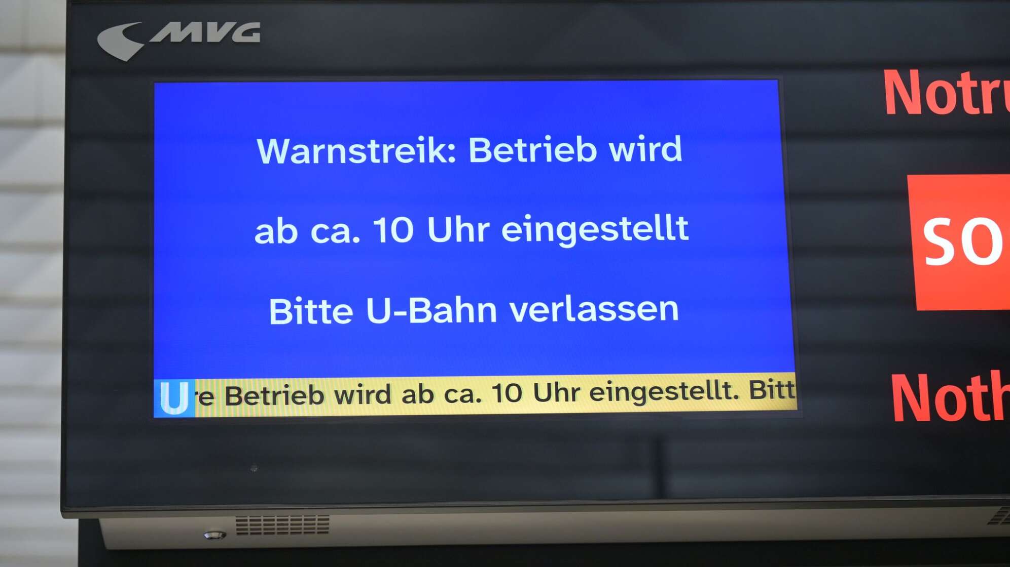 Warnstreiks im ÖPNV