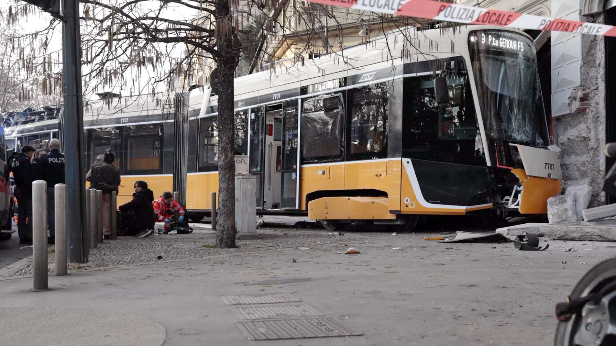 Straßenbahn-Unglück in Mailand