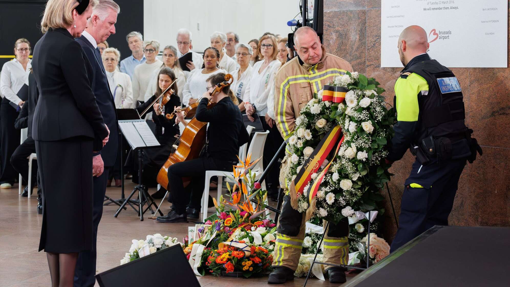 Gedenken an die Anschläge in Belgien