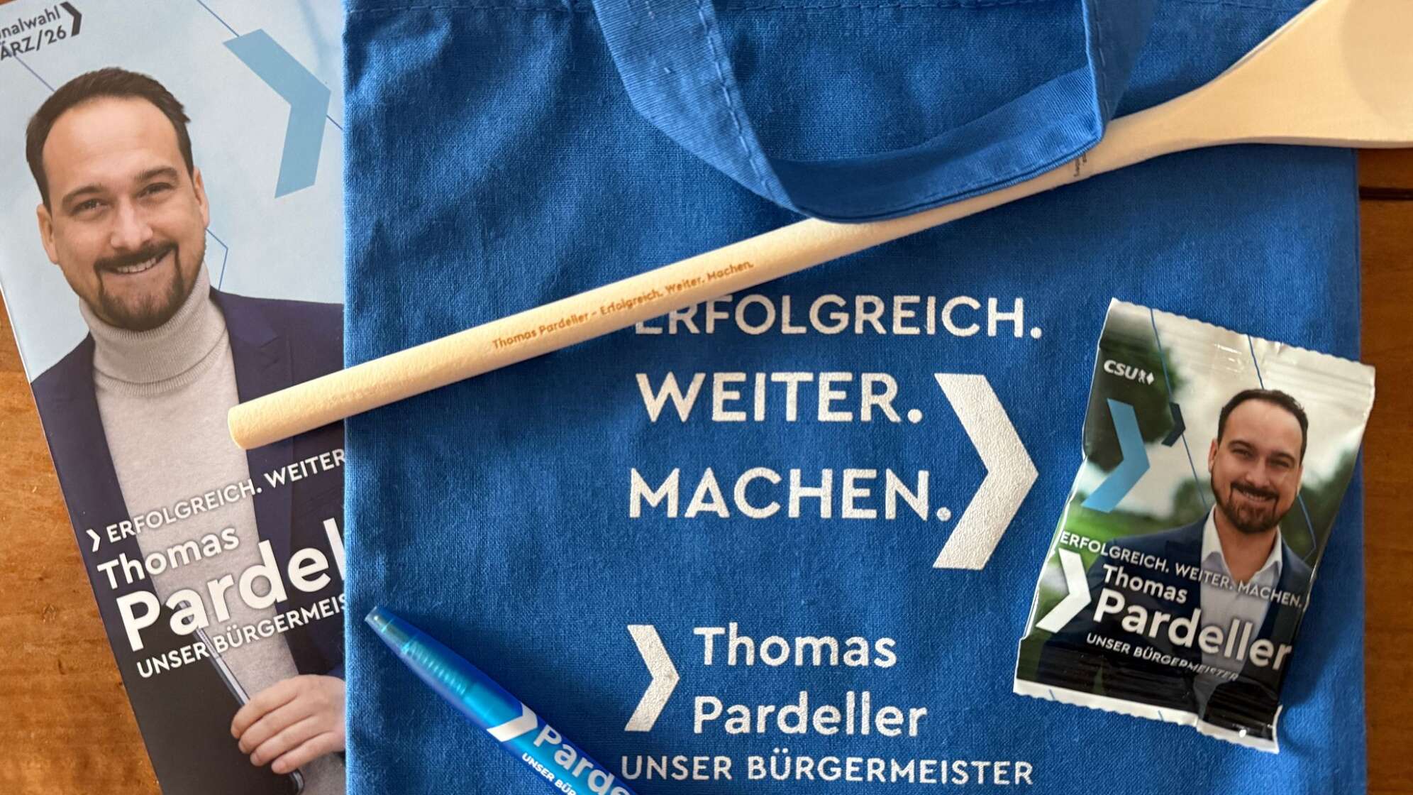 Werbematerial im Kommunalwahlkampf