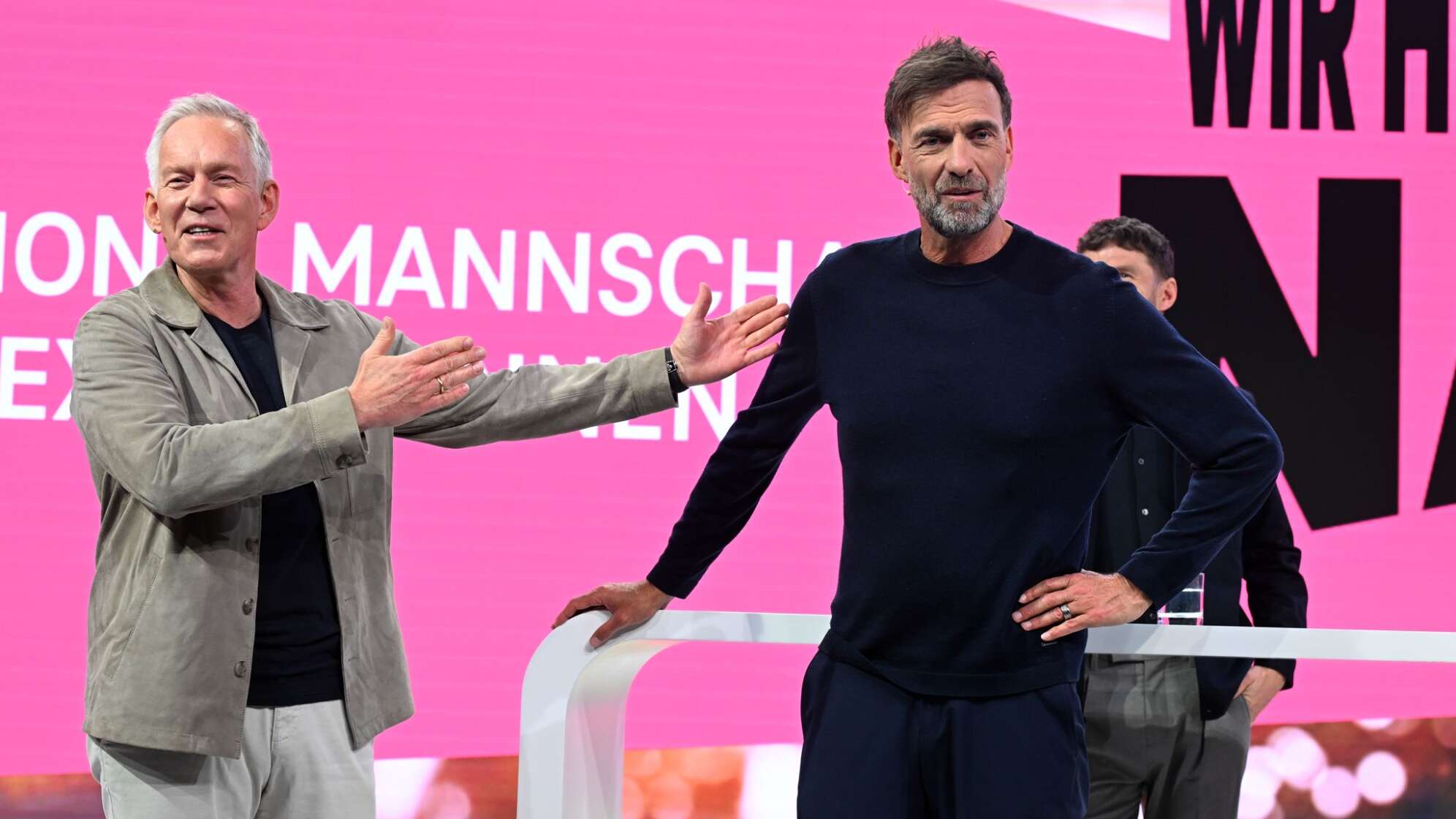 Telekom-Pressekonferenz:Konzept zur WM mit Klopp, Müller, Hummels