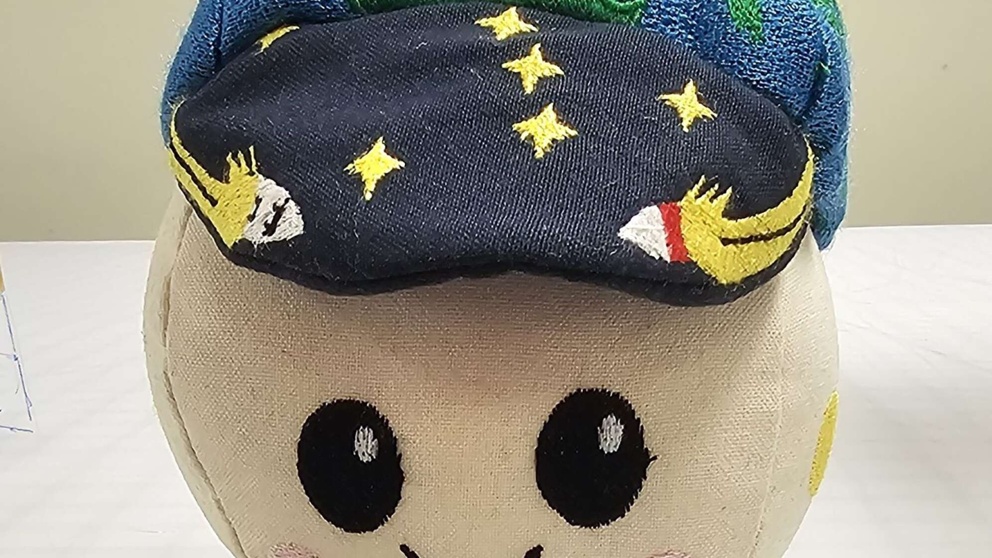 Das Schwerelosigkeits-Maskottchen "Rise"