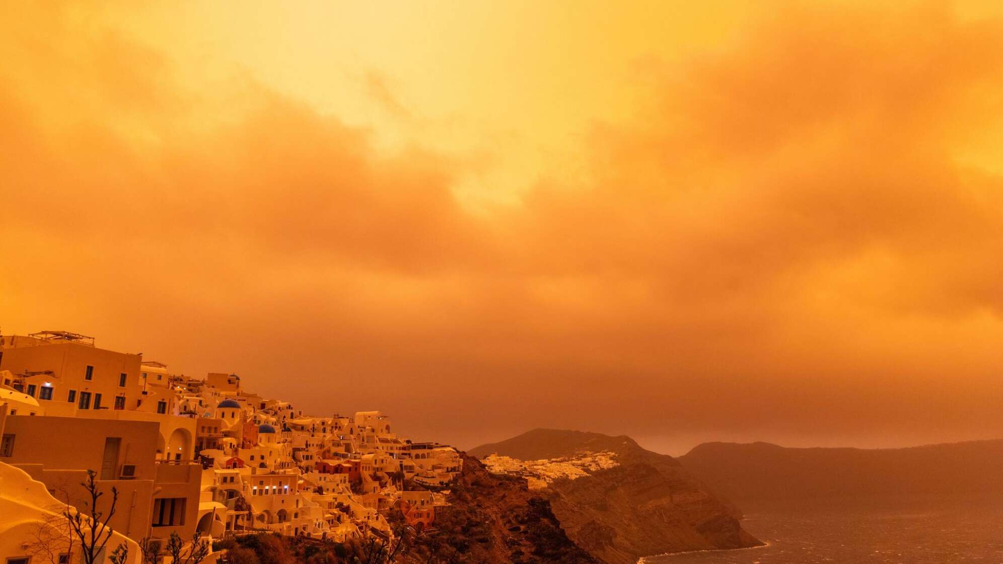 Sandsturm über der Ägäis