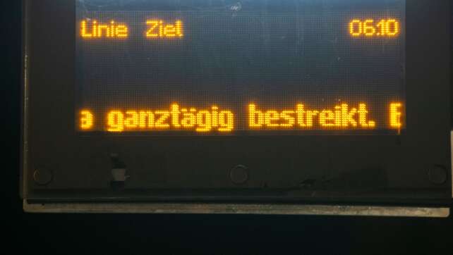 Warnstreiks legen Nahverkehr in Nürnberg und Landshut lahm