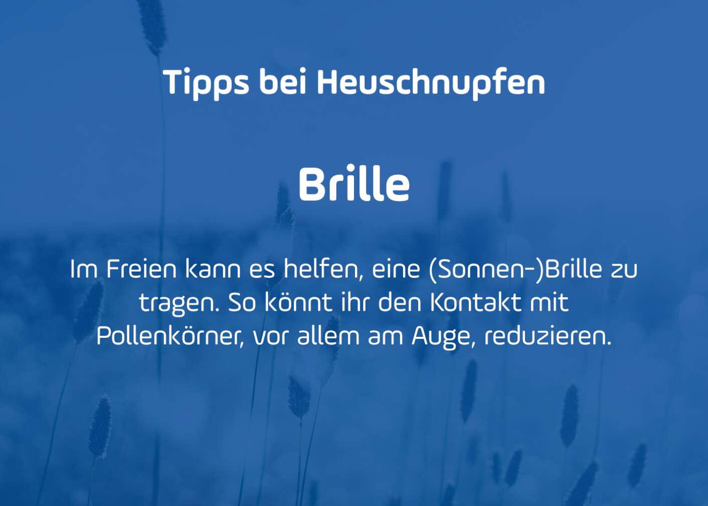 Tipps gegen Pollenallergie