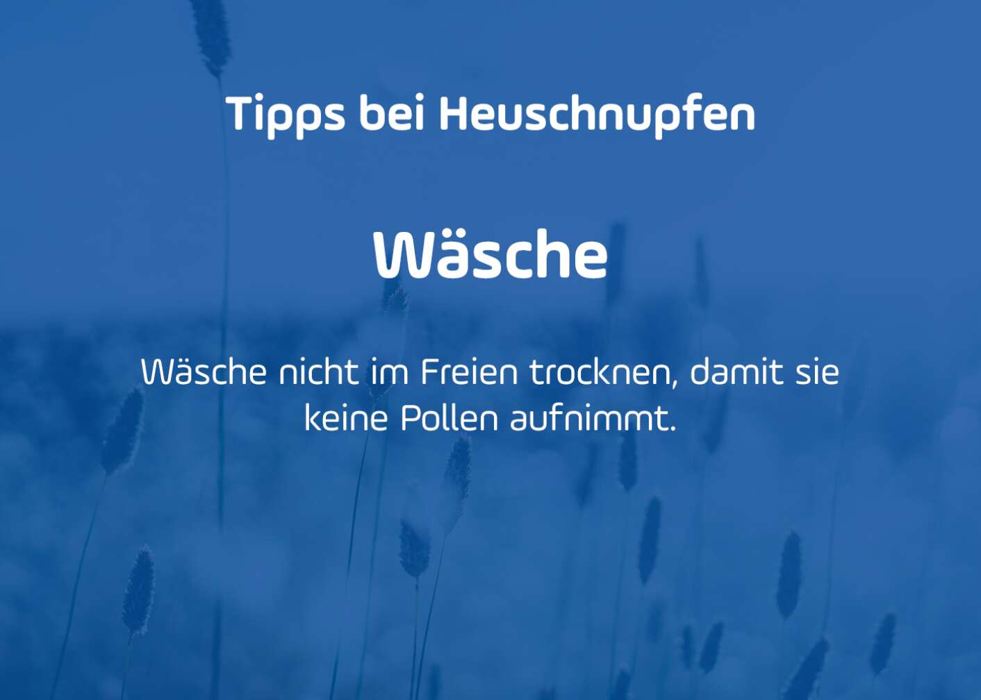 Tipps gegen Pollenallergie