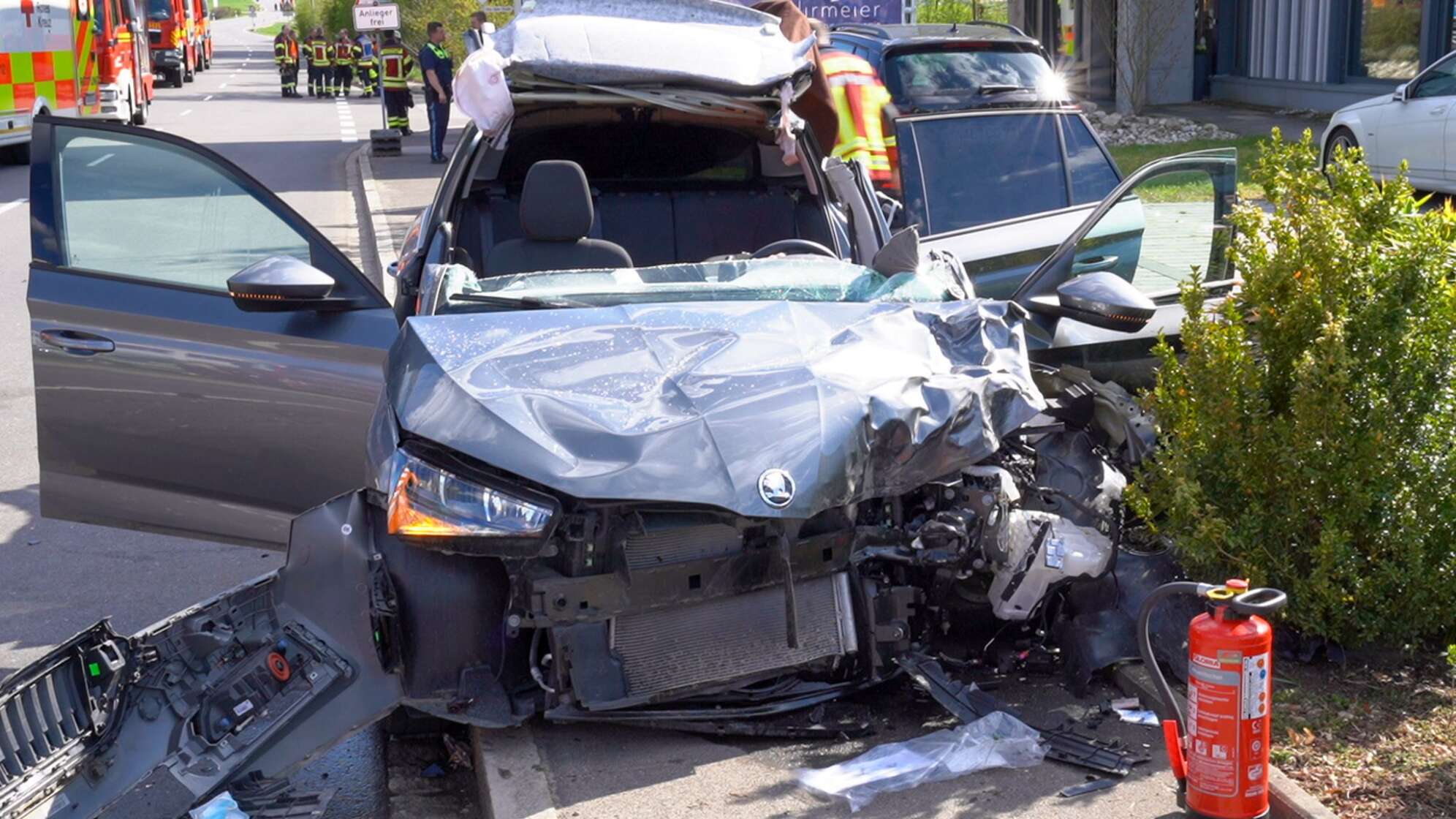 Schweren Verkehrsunfall in Nabburg
