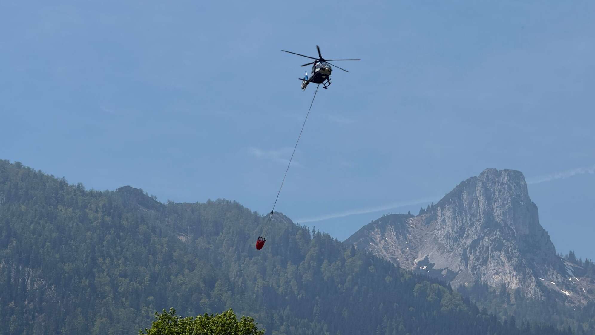 Waldbrand am Saurüsselkopf