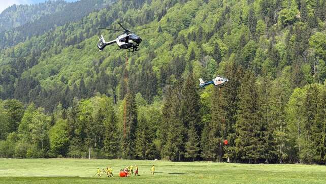 Waldbrand am Saurüsselkopf: Lage bleibt kritisch