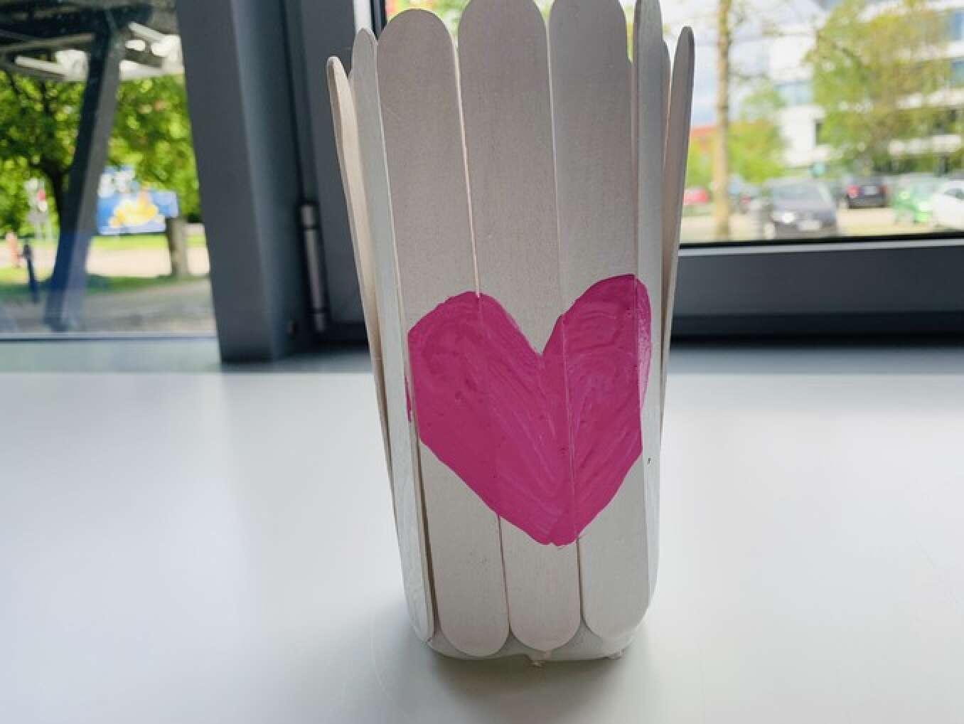 Vase mit Herz
