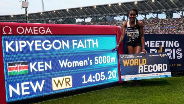 Kipyegon und Girma rennen Weltrekorde in Paris