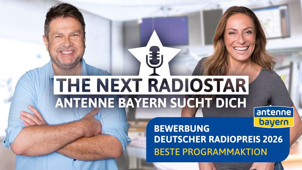ANTENNE BAYERN sucht The Next Radiostar wird von ANTENNE BAYERN als „Beste Programmaktion“ für den Deutschen Radiopreis 2026 vorgeschlagen
