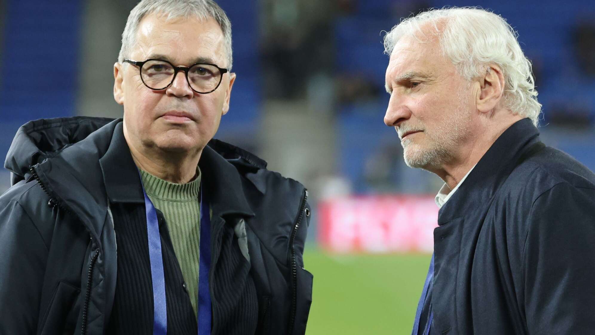 Andreas Rettig (l) und Rudi Völler