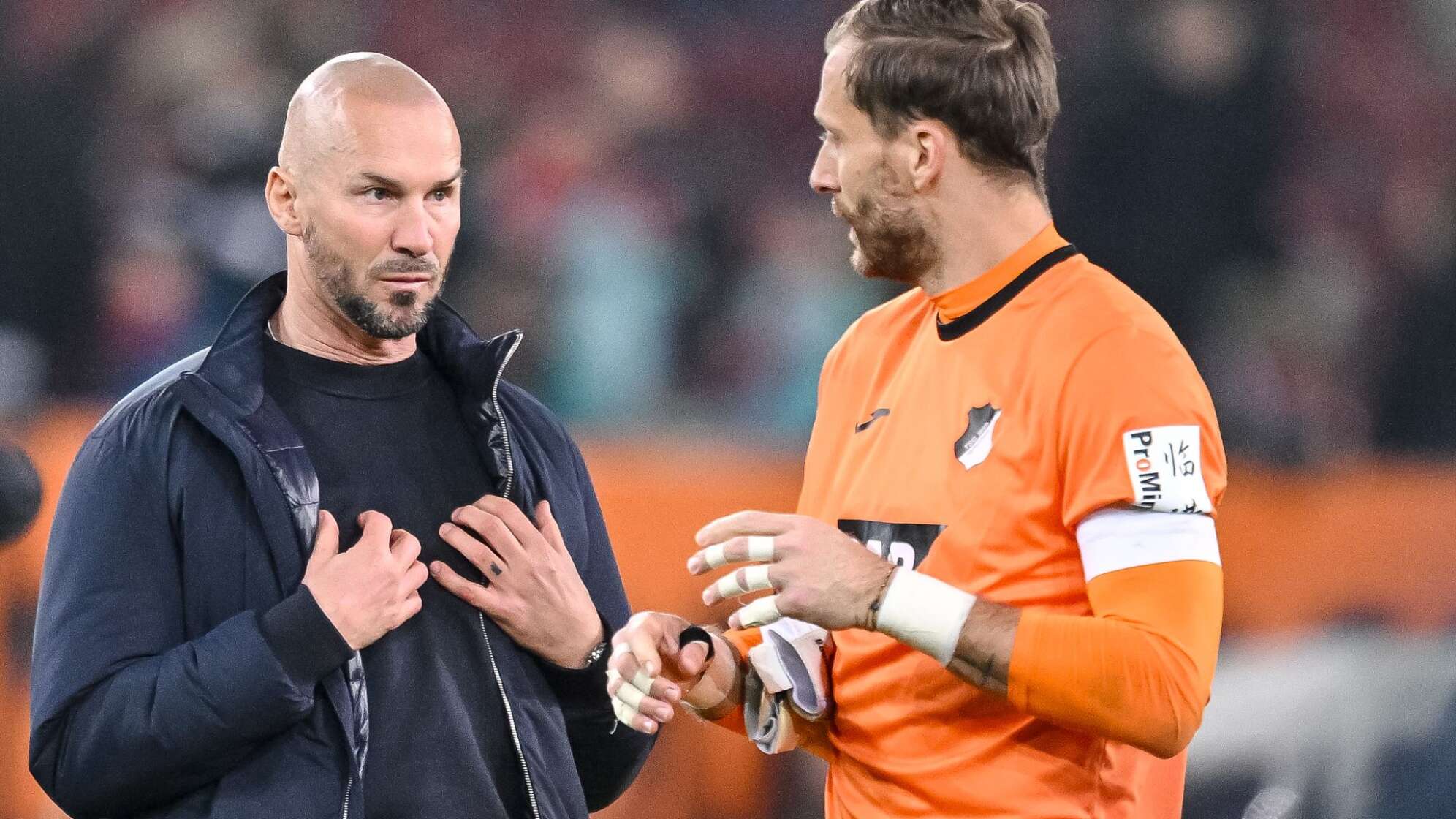 Christian Ilzer und Torwart Oliver Baumann