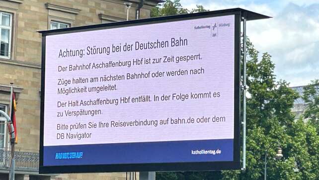 Defekter Waggon in Aschaffenburg behindert Bahnverkehr