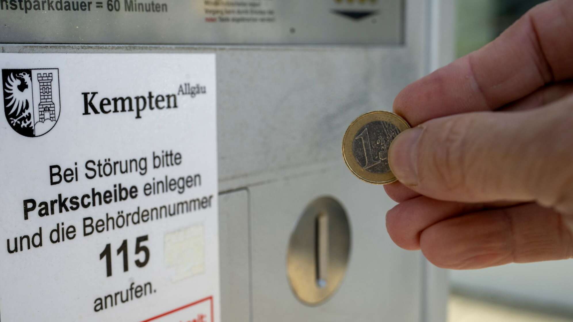 Diebstahl von Parkmünzen aus Automaten der Stadt Kempten