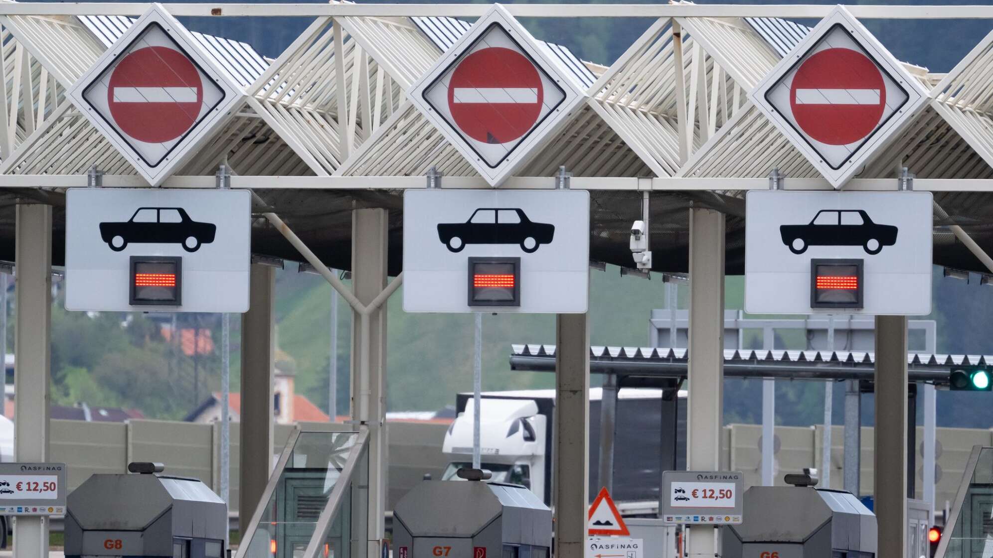Vor der Sperrung der Brennerautobahn