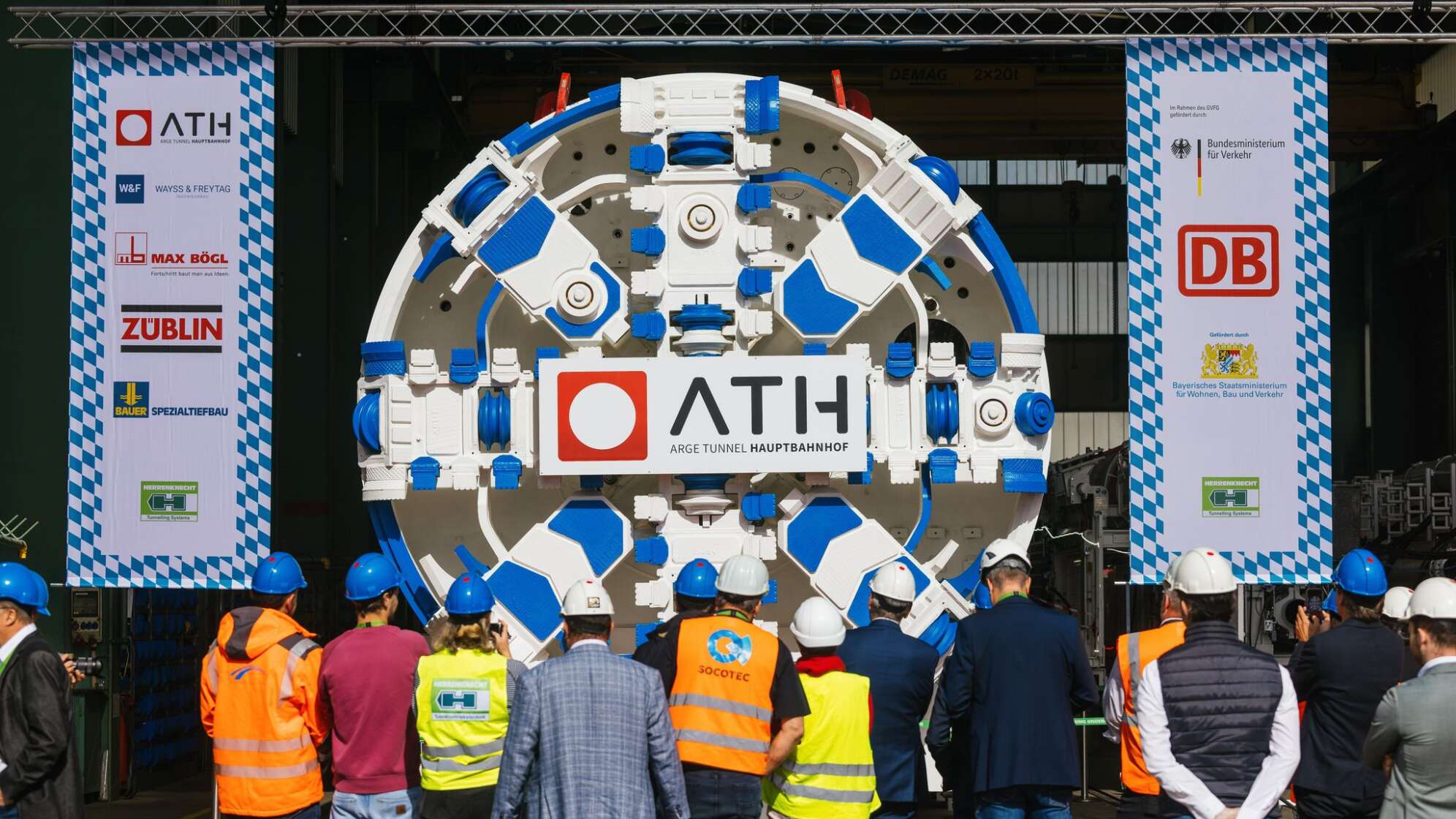 Tunnelbaumaschine für die zweite Münchener Stammstrecke