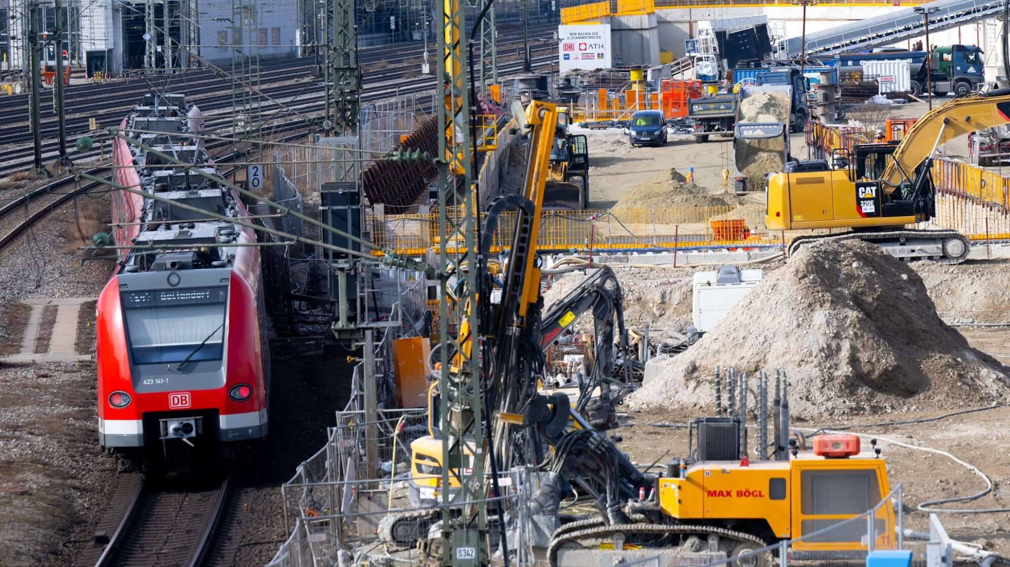 Baustelle der zweiten Stammstrecke in München