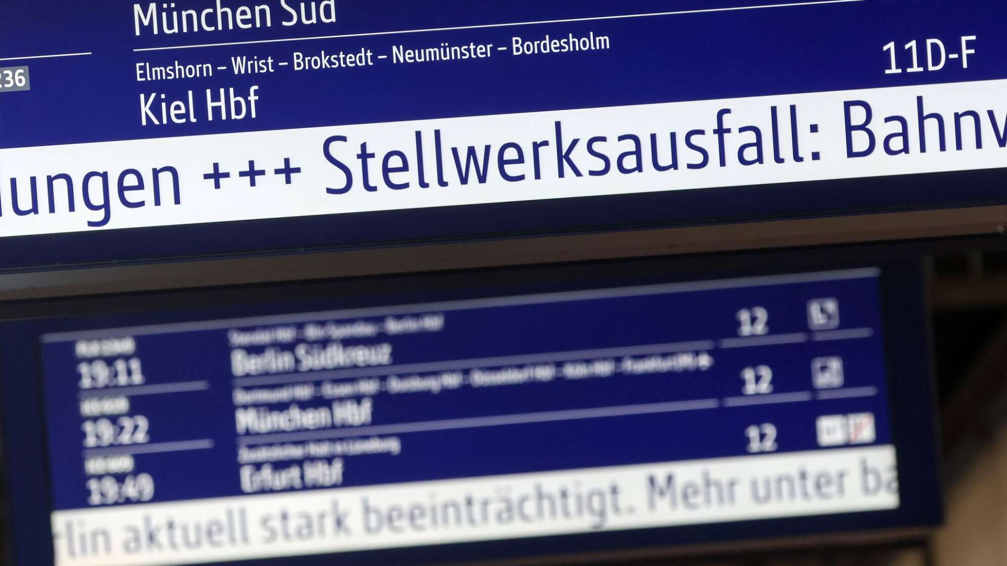 Zugverkehr Hamburg-Berlin beeinträchtigt