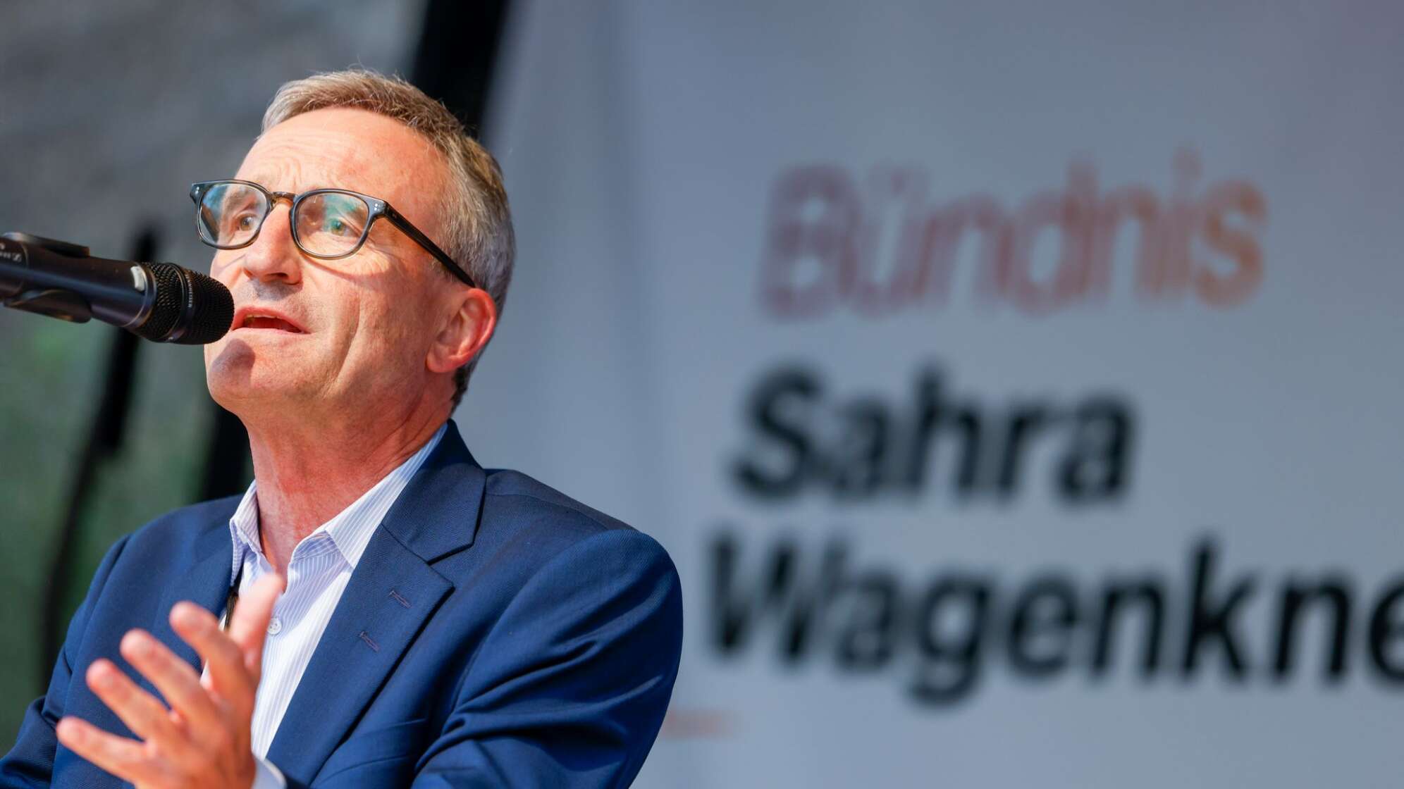 Thomas Geisel im Wahlkampf für das BSW