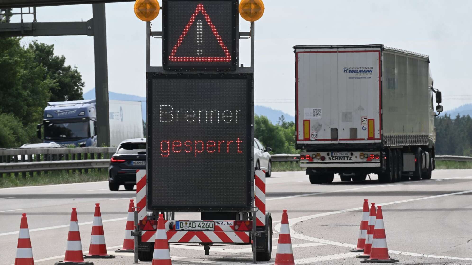 Demo auf Brennerautobahn - Deutschland