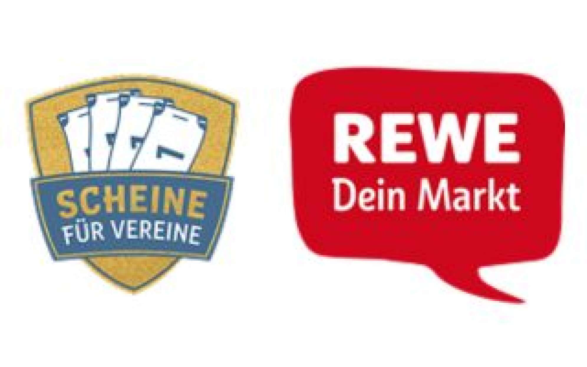 Logo der Vereinsaktion Scheine für Vereine und der Supermarktkette REWE