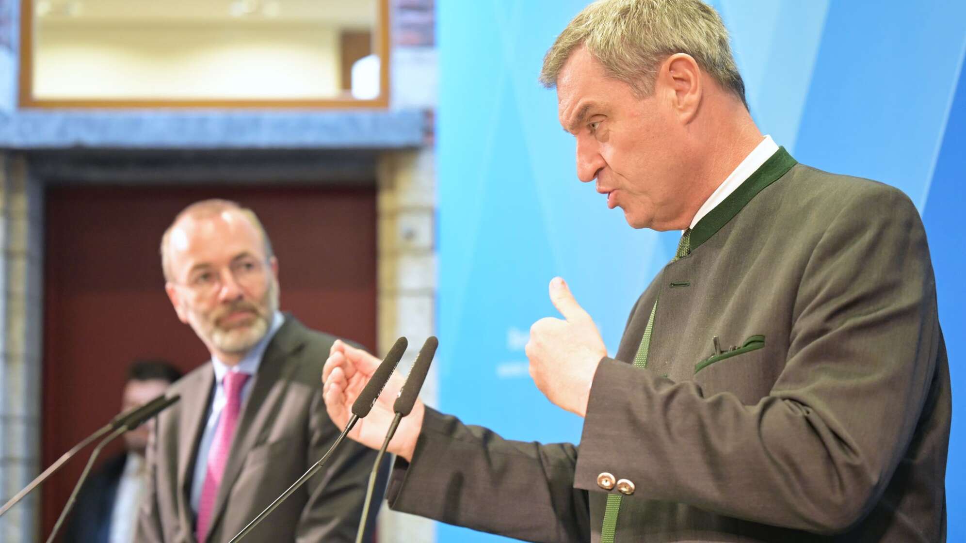 Söder und bayerisches Kabinett in Brüssel