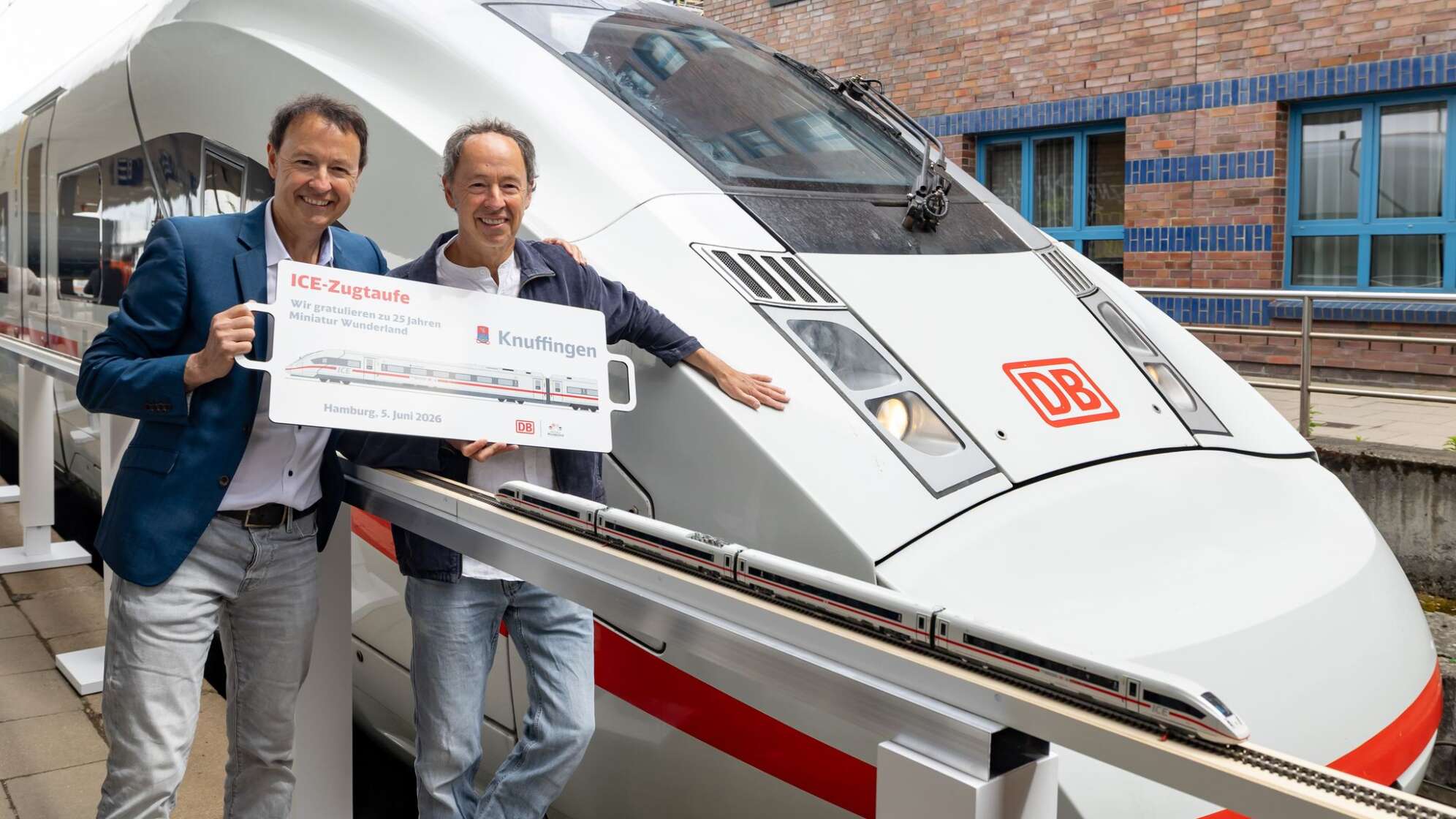 ICE-Taufe: "Knuffingen" aus dem Miniatur Wunderland