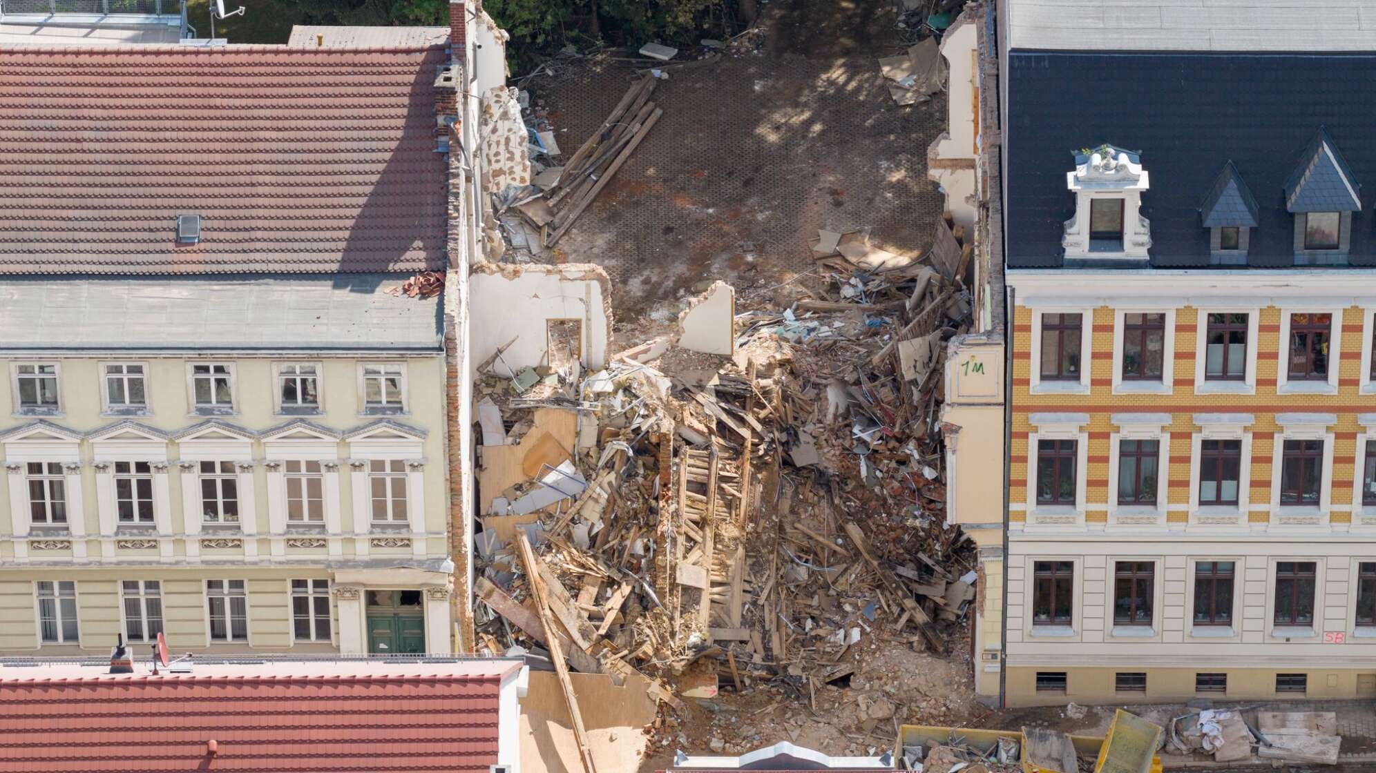 Nach dem Hauseinsturz in Görlitz