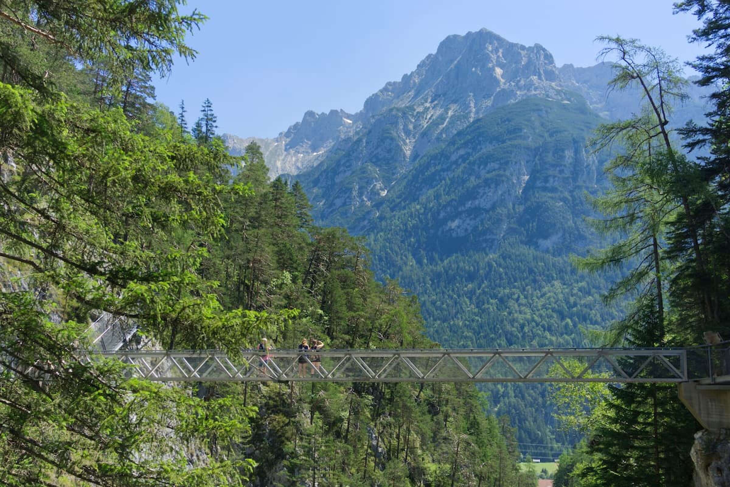 Fußgängerbrücke in der Geisterklamm